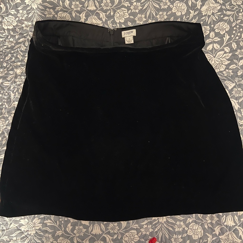 Black Velvet Skirt